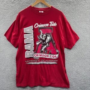 VINTAGE University of Alabama Shirt Mens Extra Large Crimson Tide Big Al
